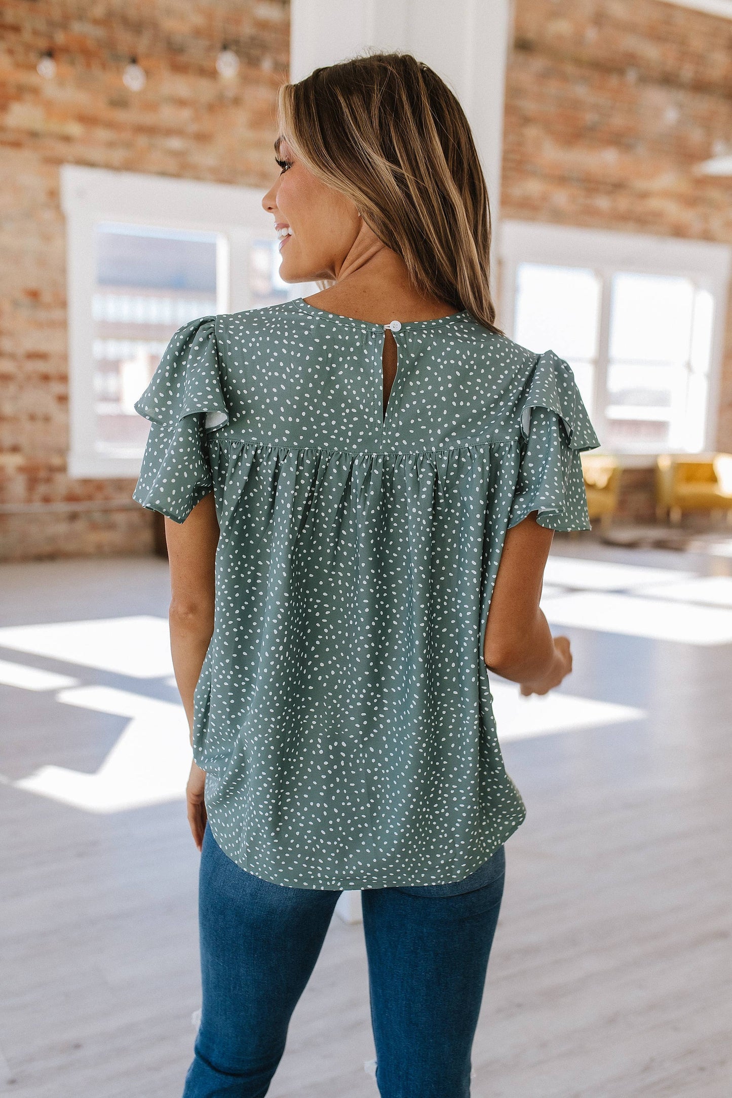 Laurel Pleated Ruffle Blouse