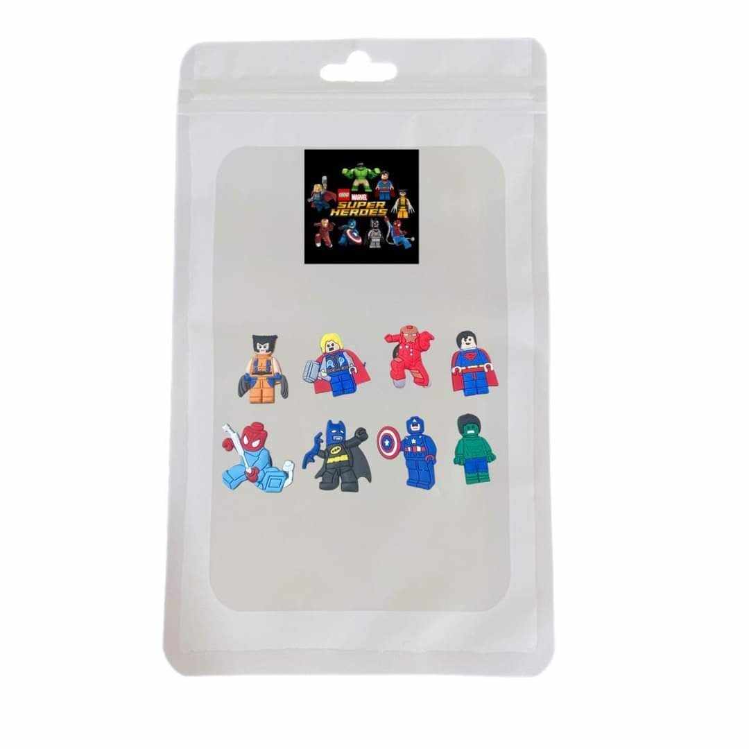 Lego Marvel Superhero Crocs charms