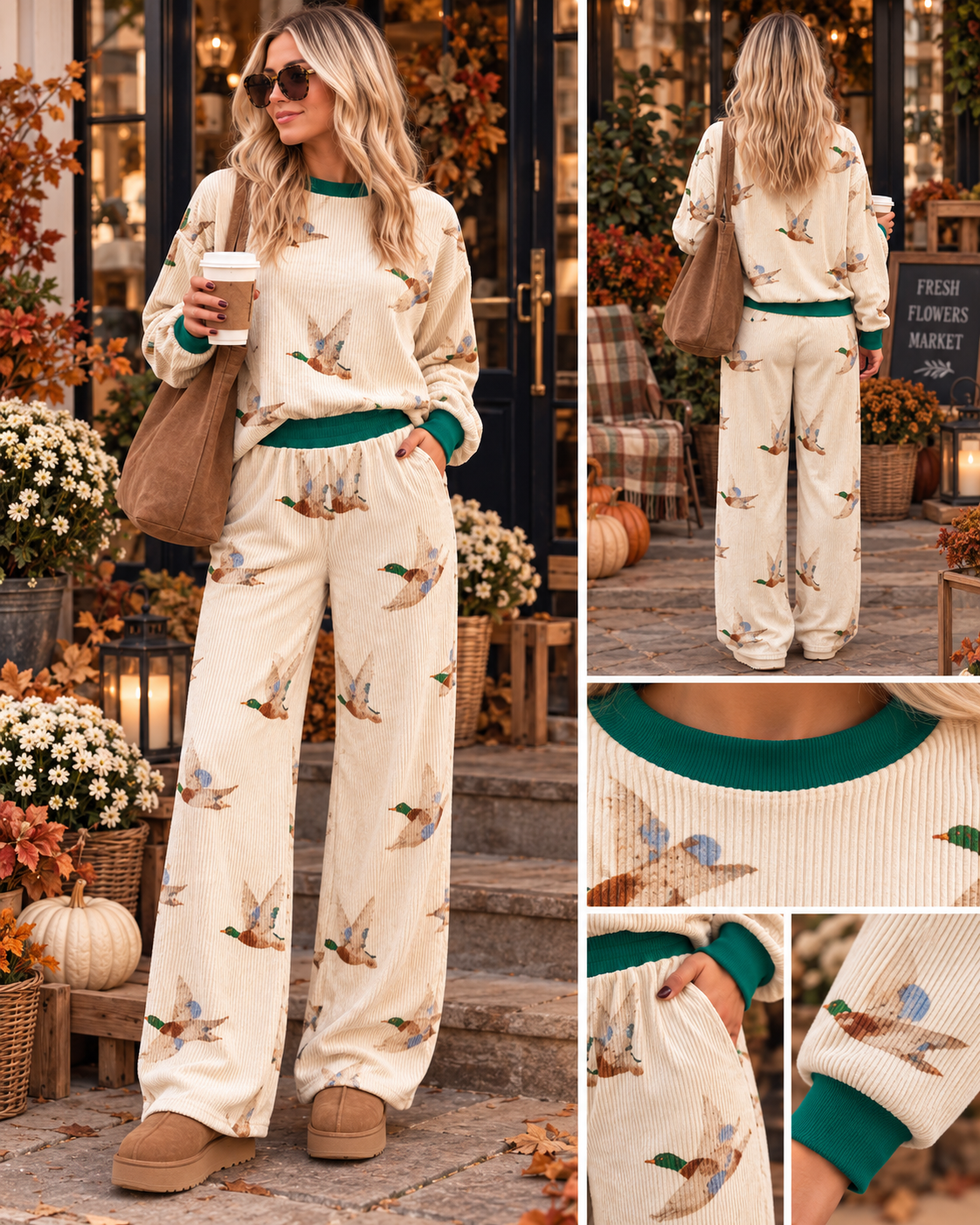 Mallard Ribbed Long Sleeve Set