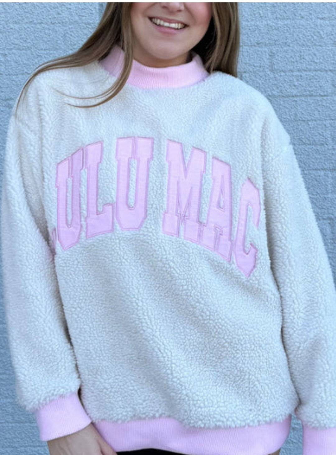 Lulu Mac Sherpa - Cream/Light Pink
