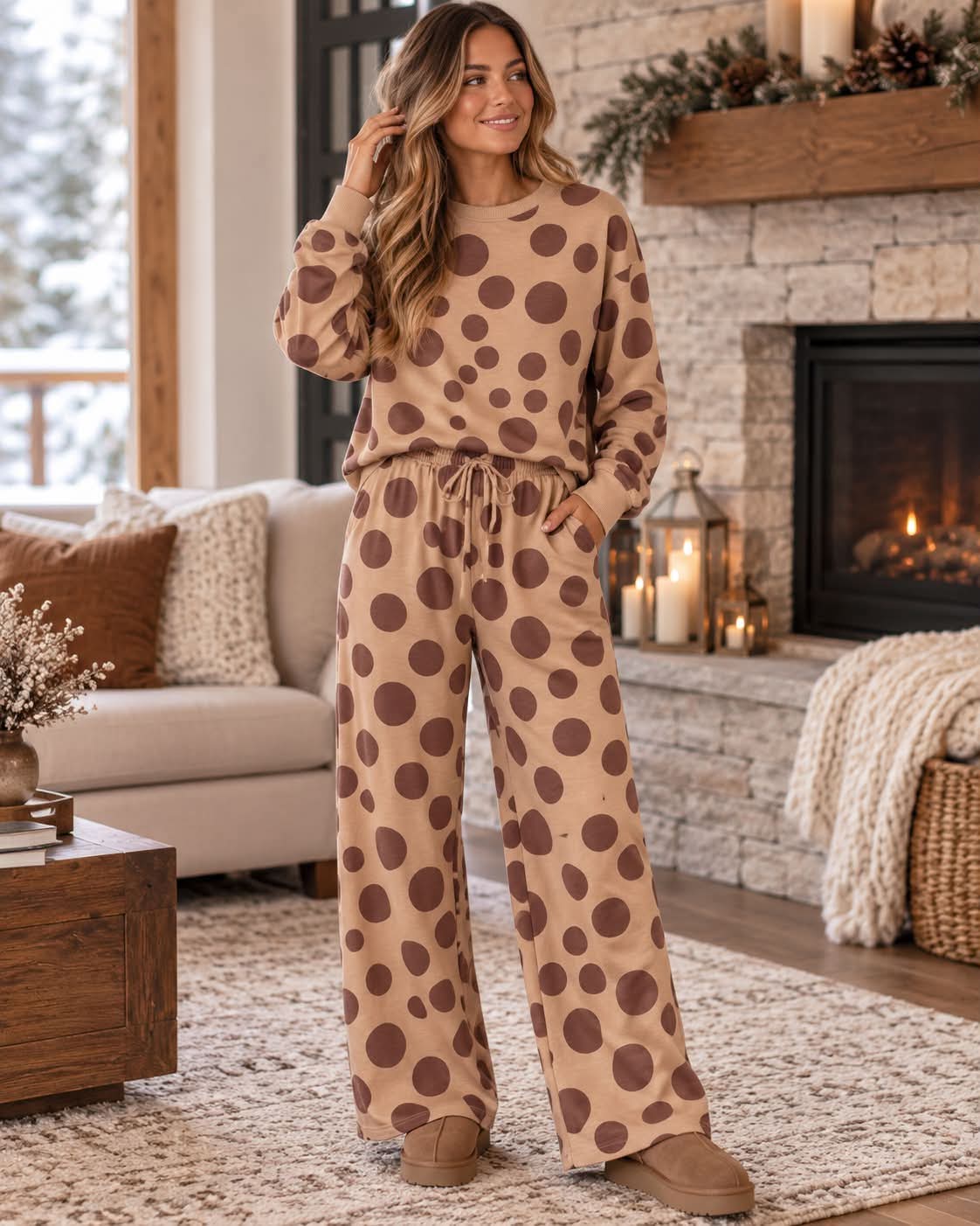 Polka Dot Drawstring Set