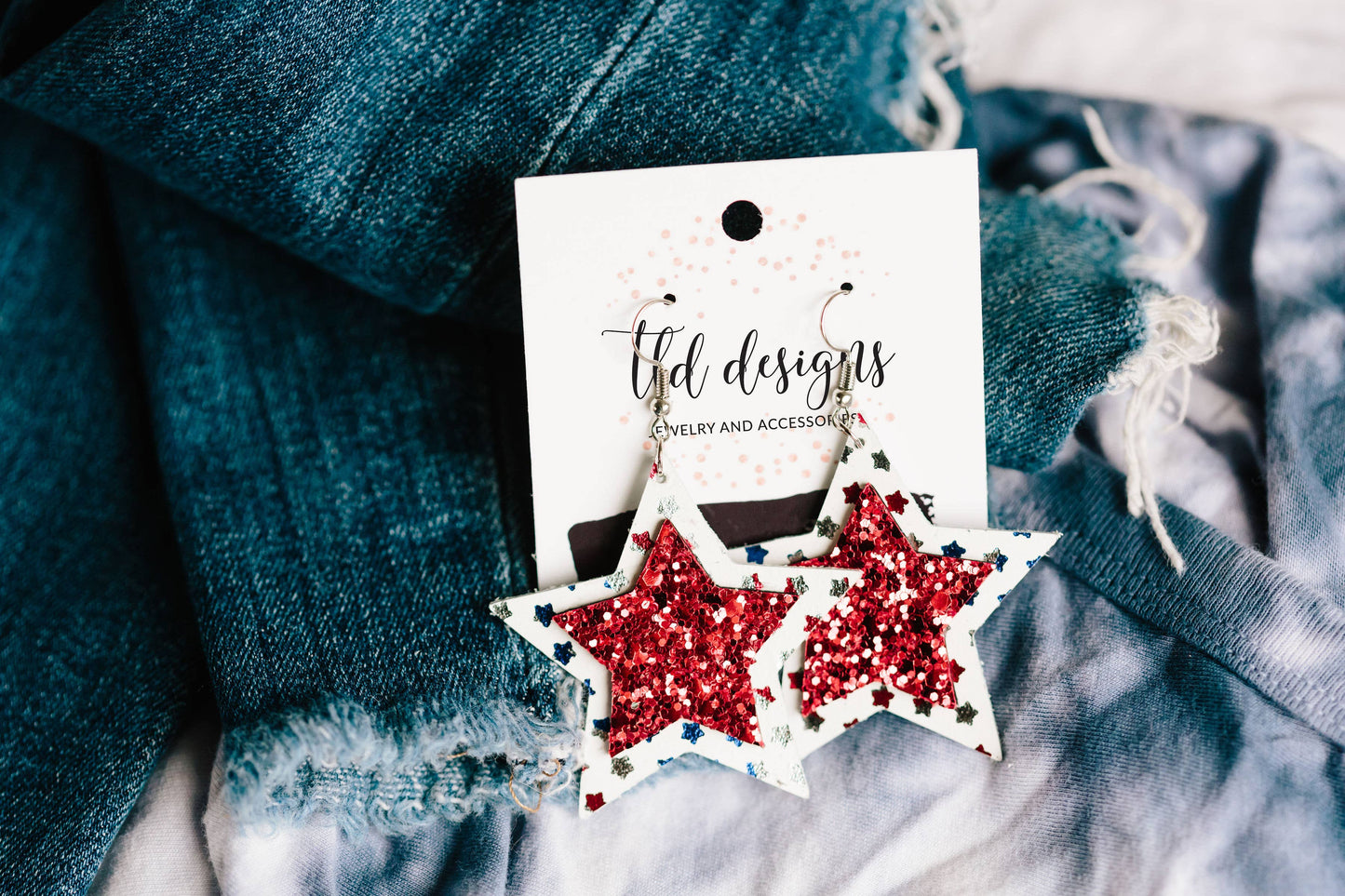 Sequin sparkling stars
