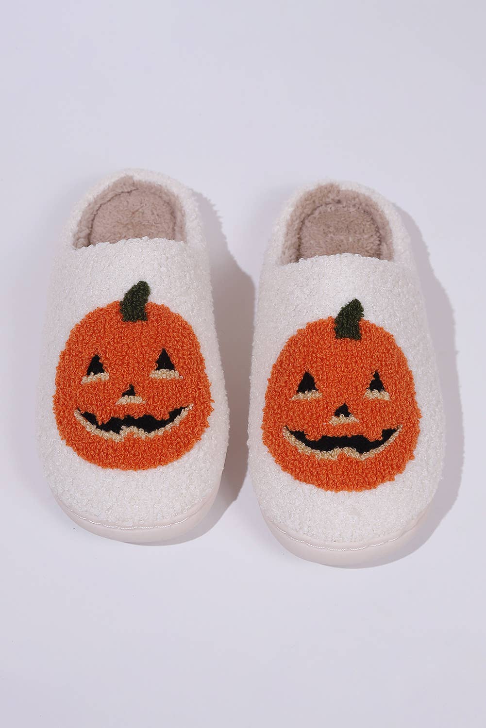 Halloween Pumpkin Print Slippers | US6-10