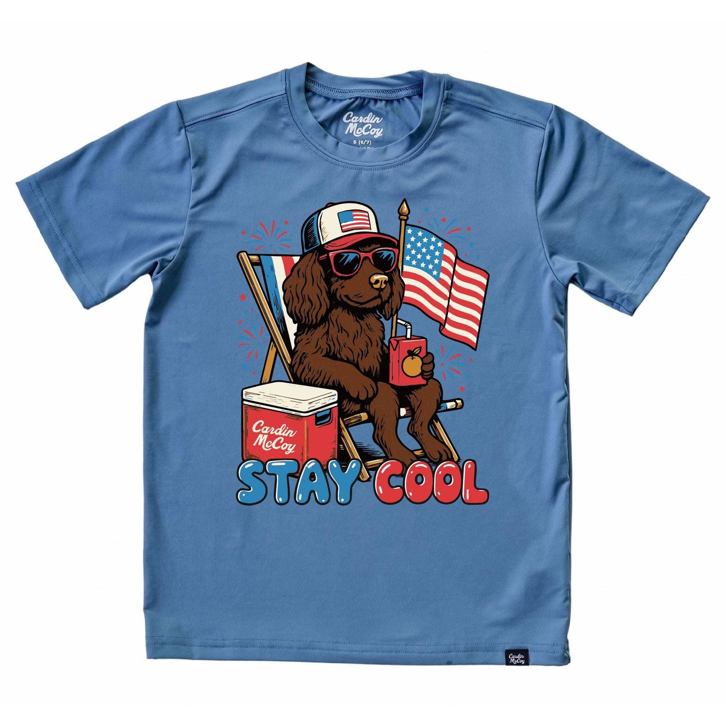 Cardin McCoy Kids' Stay Cool Front Performance Short-Sleeve Tee