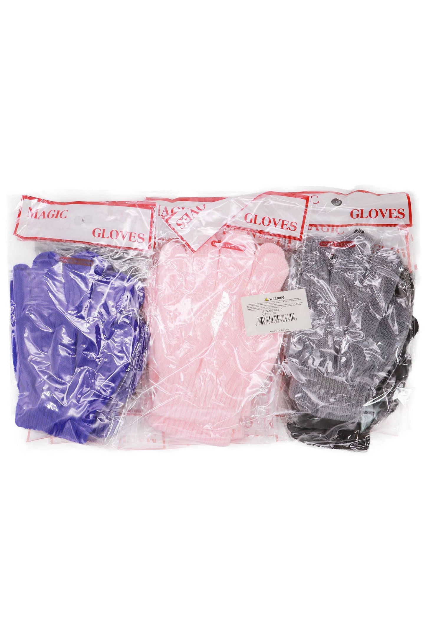 Toddler/Preschool Solid Ribbed Elastic Cuffed Gloves