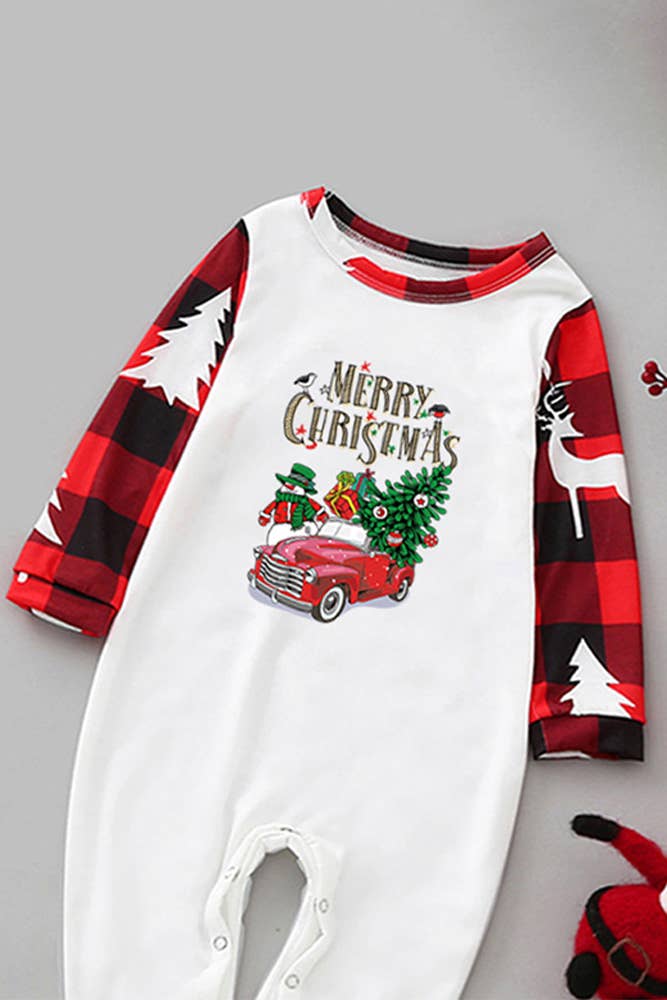 Christmas Family Match Plaid Pajamas Set