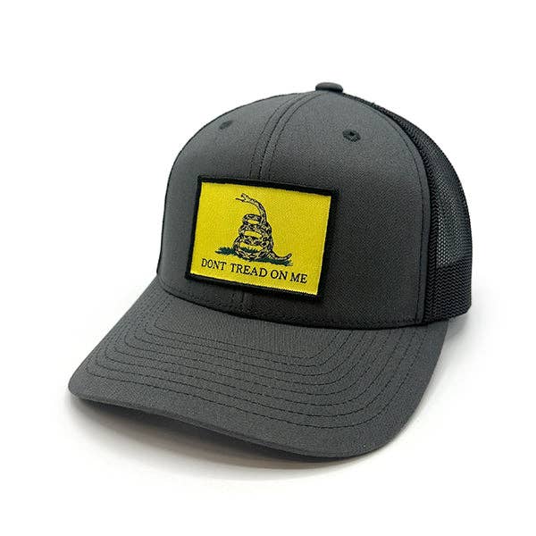 Gadsden Flag Woven Patch Hat- Don't Tread on Me Shield Republic