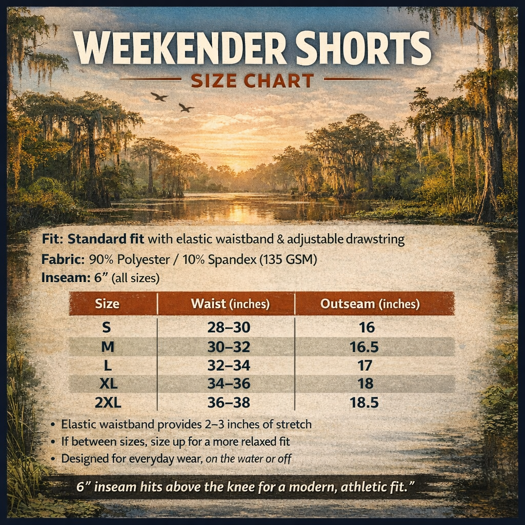 Honey Hole The Weekender Shorts - Fish Topo