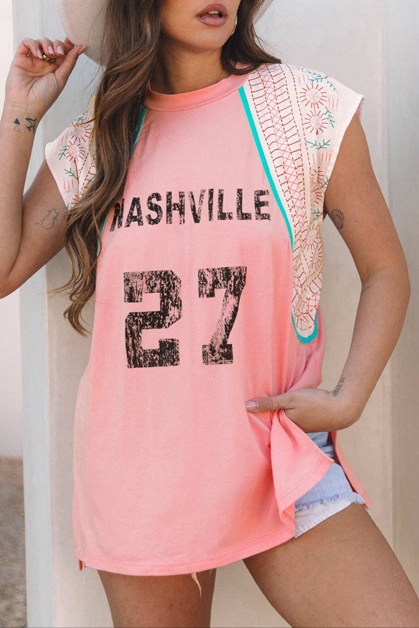 Nashville Patchwork Summer Tank Top