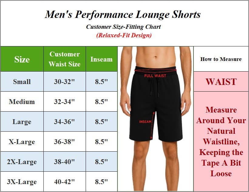 Men's Classic Poly Tech Lounge Shorts - Khaki