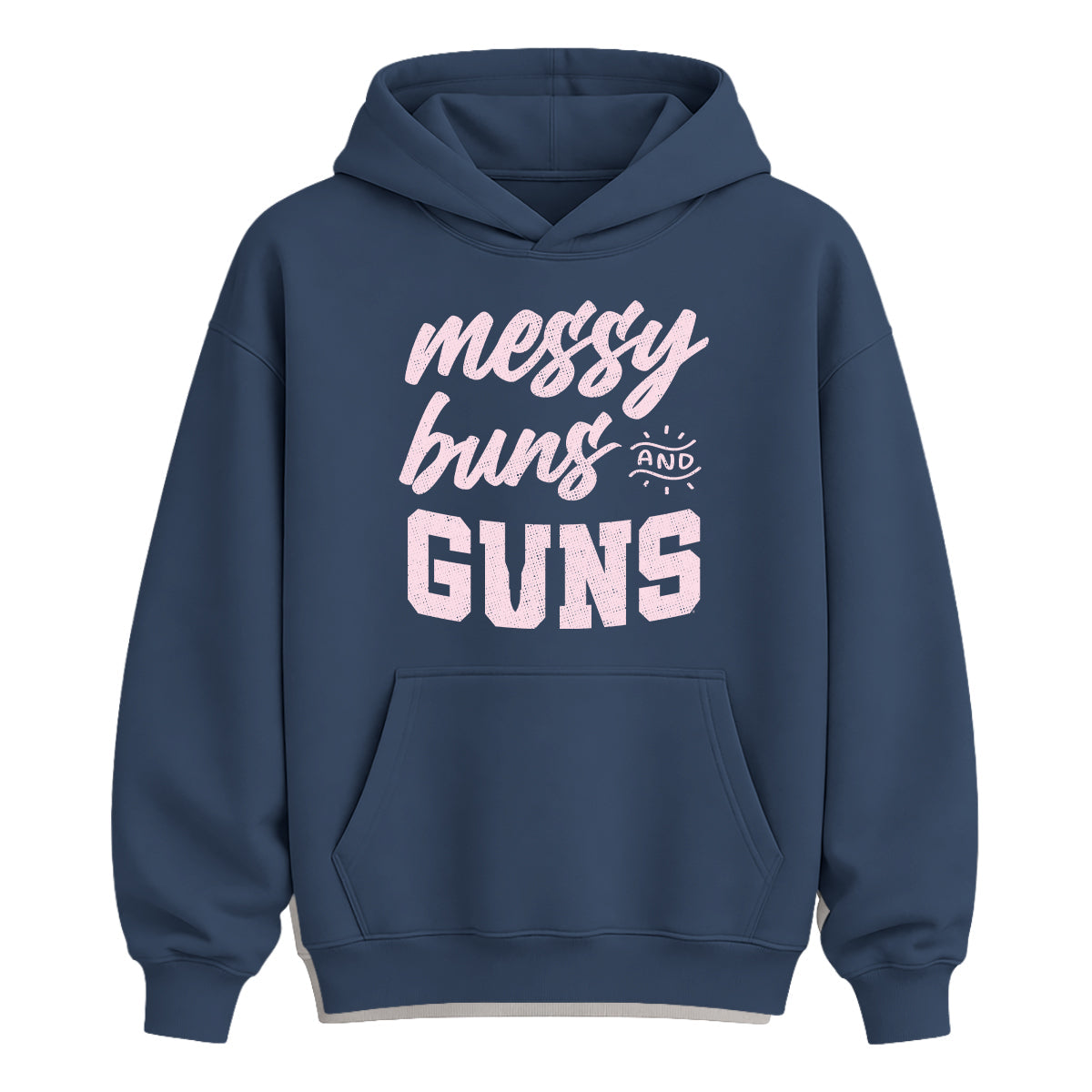 Shield Republic Messy Buns and Guns (Front Print)