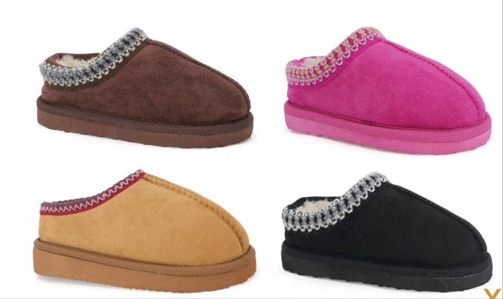 TODDLERS fur lined outdoor Clog Tazz Slippers