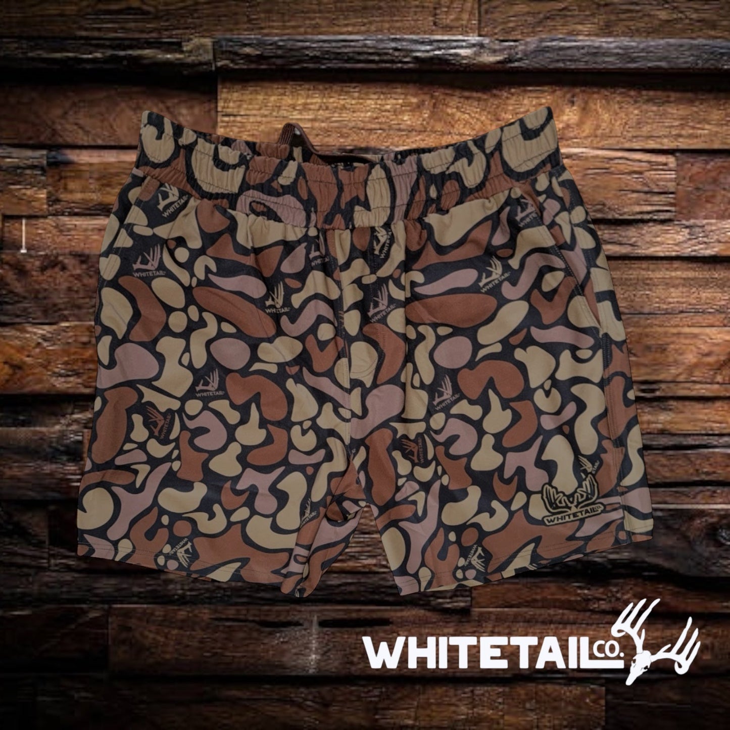New!!! Whitetail Co. Hunt Camp Shorts Faded Old Dark Camo