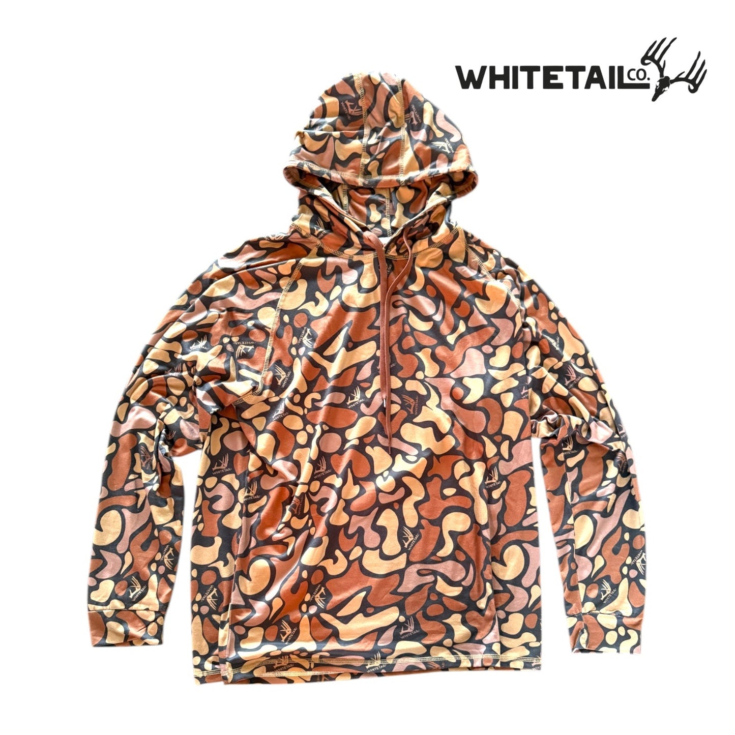 New !!! Whitetail Co. RUT Lightweight Hoodie Dark Old Camo