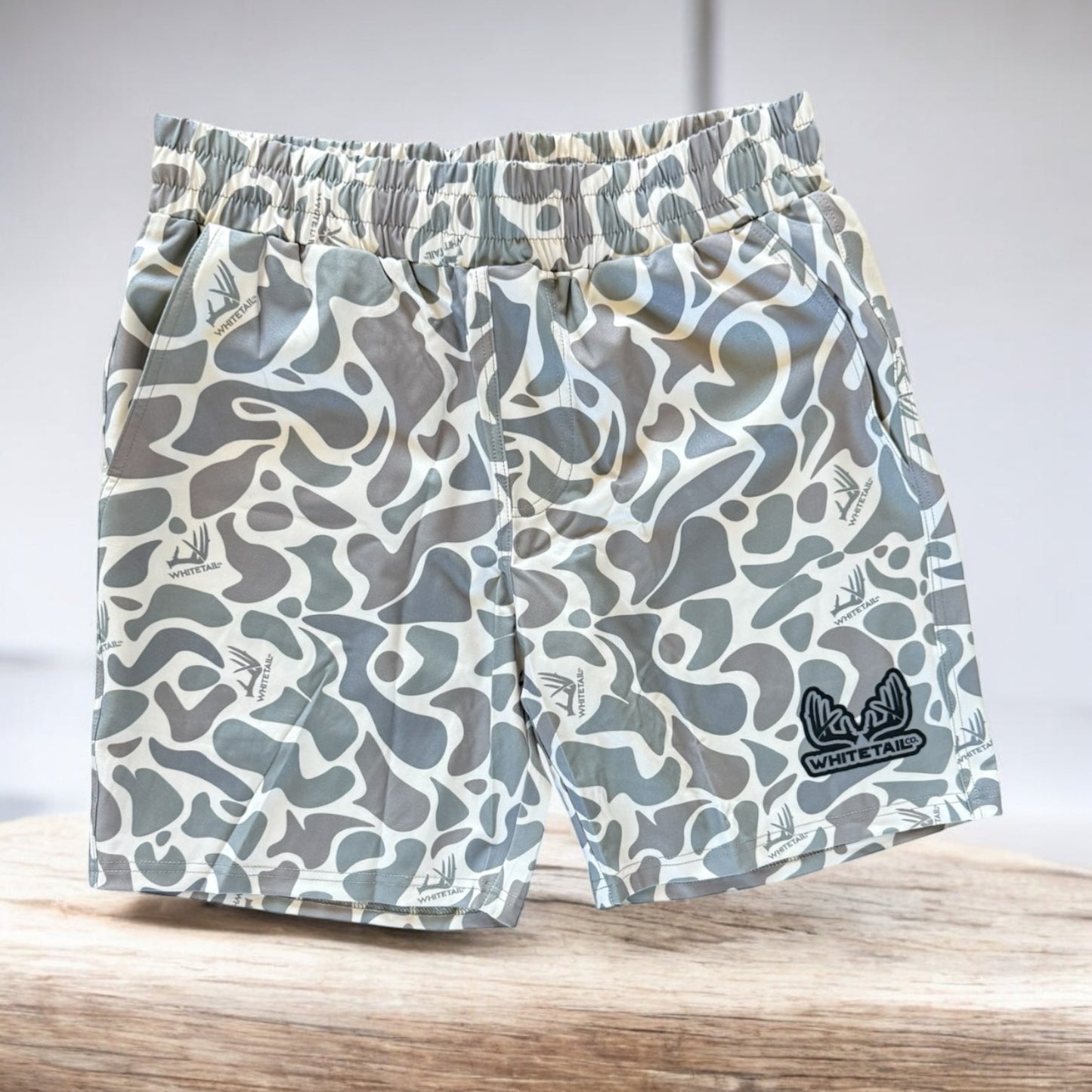 NEW Whitetail Co. Hunt Camp Shorts Faded Old Camo