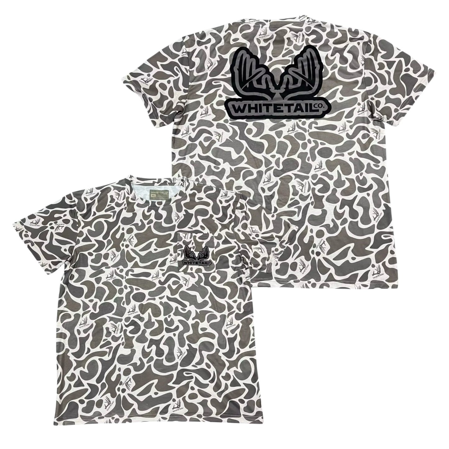 New Whitetail Co. Old Camo Faded Pocket Tee