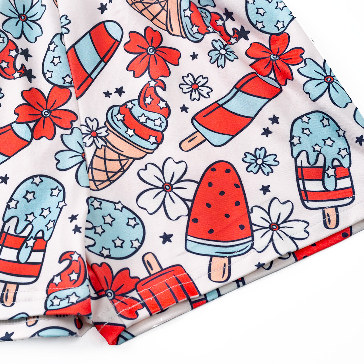 Okie and Lou Patriotic Parade Girls Romper