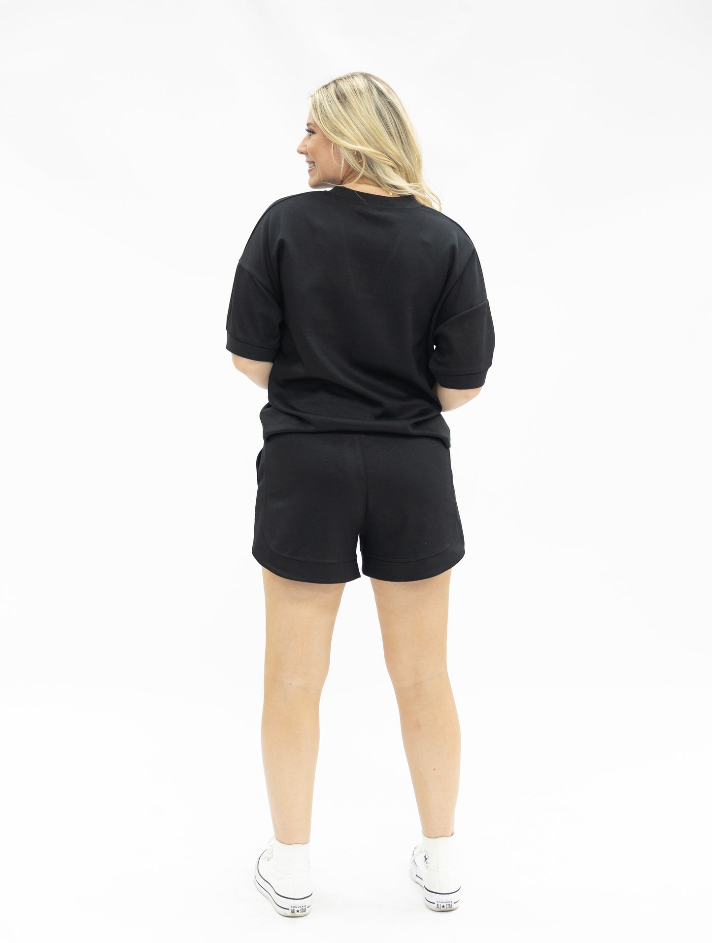 Grace & Emma Butter Soft Shorts, Black
