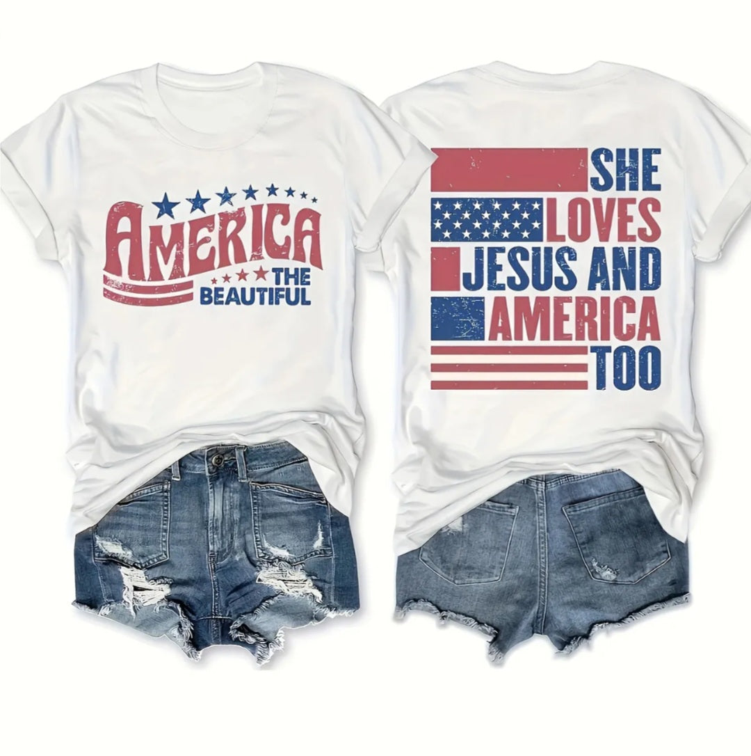 Vintage Inspired America Short Sleeve Shirt