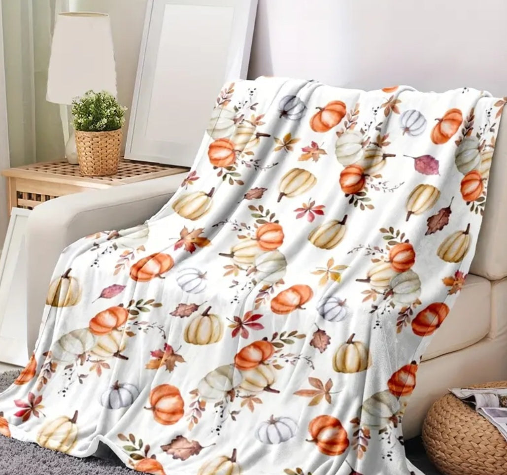 Cozy Pumpkin π Fall Blanket