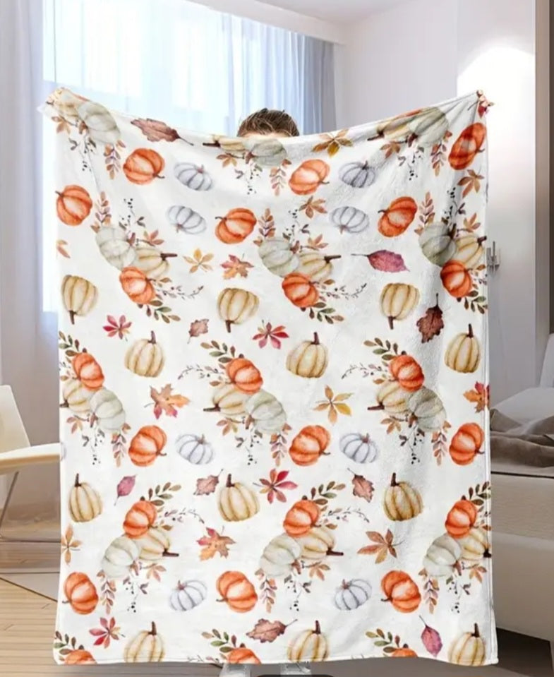 Cozy Pumpkin π Fall Blanket