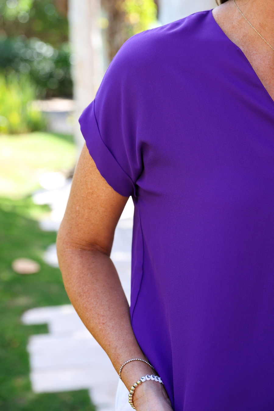 Whitney Woven Blouse - Red or Pink