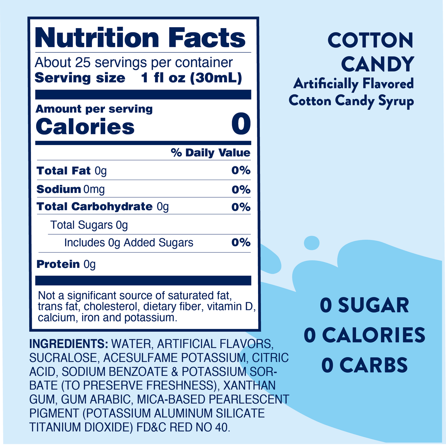 Skinny Mixes Sugar Free Cotton Candy Syrup