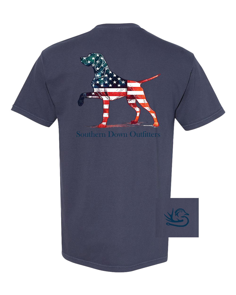 Southern Down Outfitters Star Spangled Dog Tee