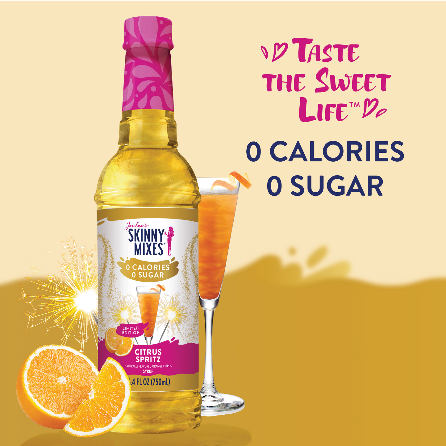 Jordan's Skinny Sugar Free Citrus Spritz Syrup - Limited Time Offer