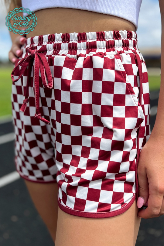 Sterling Kreek Pep Rally Checkered Shorts
