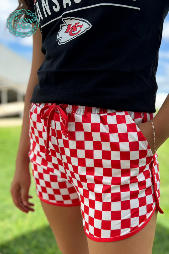 Sterling Kreek Pep Rally Checkered Shorts