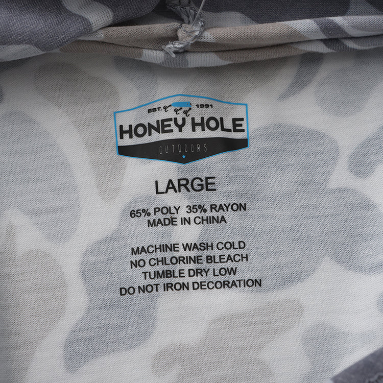 Honey Hole Drift Performance Hoodie - Smoke Camo