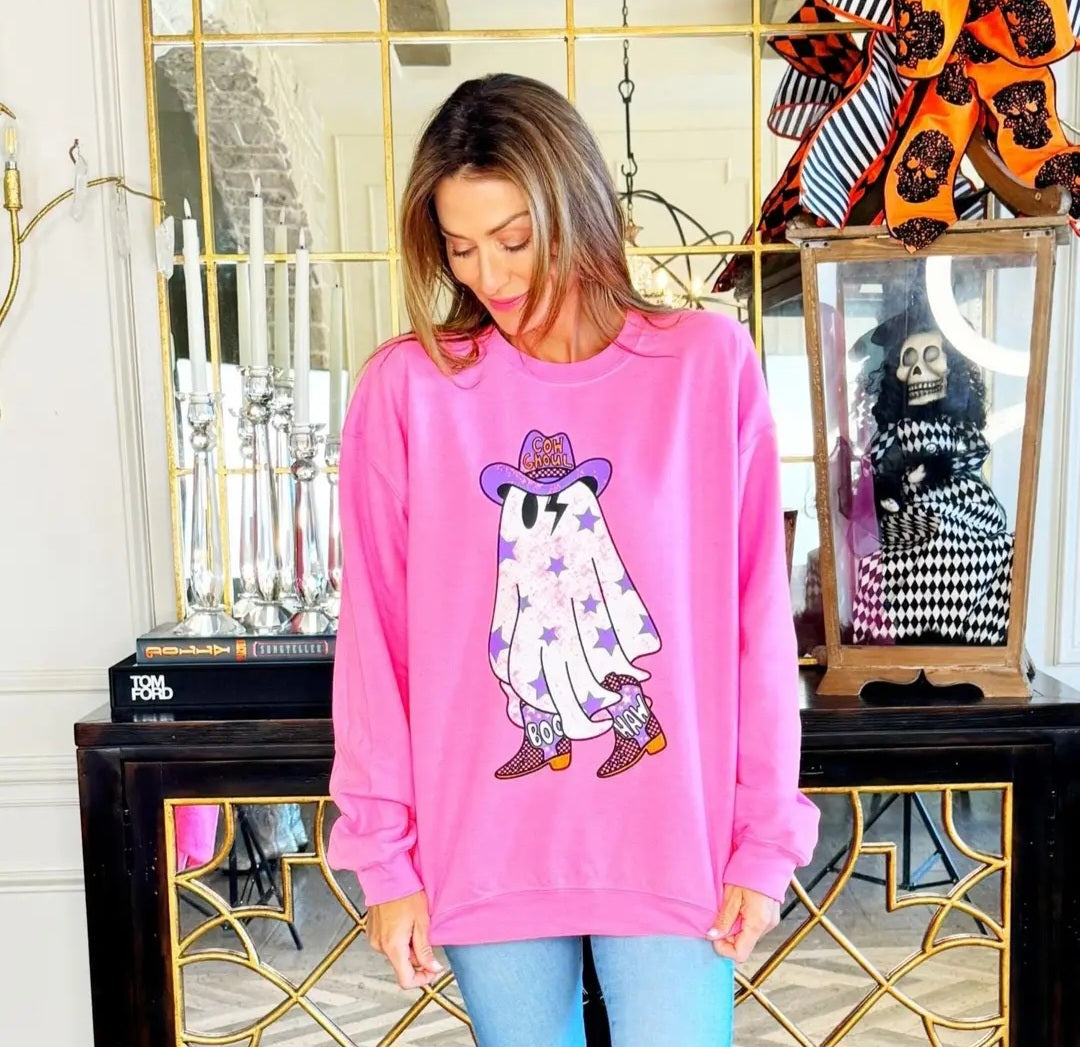 Cow Ghoul Ghost Youth and Adult Sweatshirt- Mommy & Me