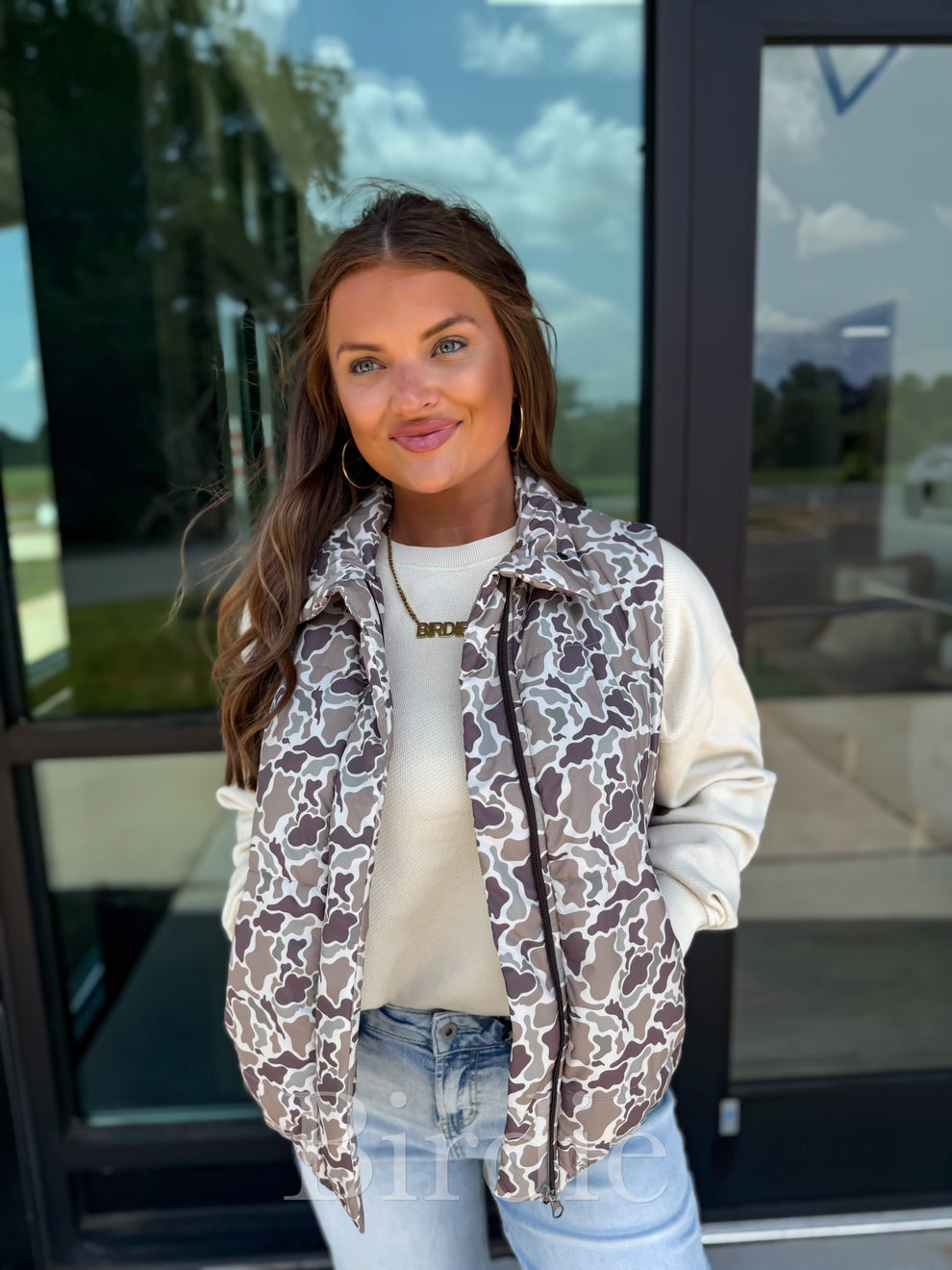 BIRDIE Duck Camo Puffer Vest