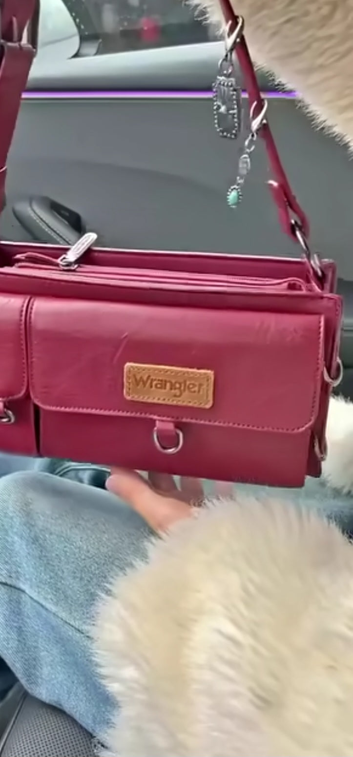 Wrangler Buckle Charm Shoulder Bag