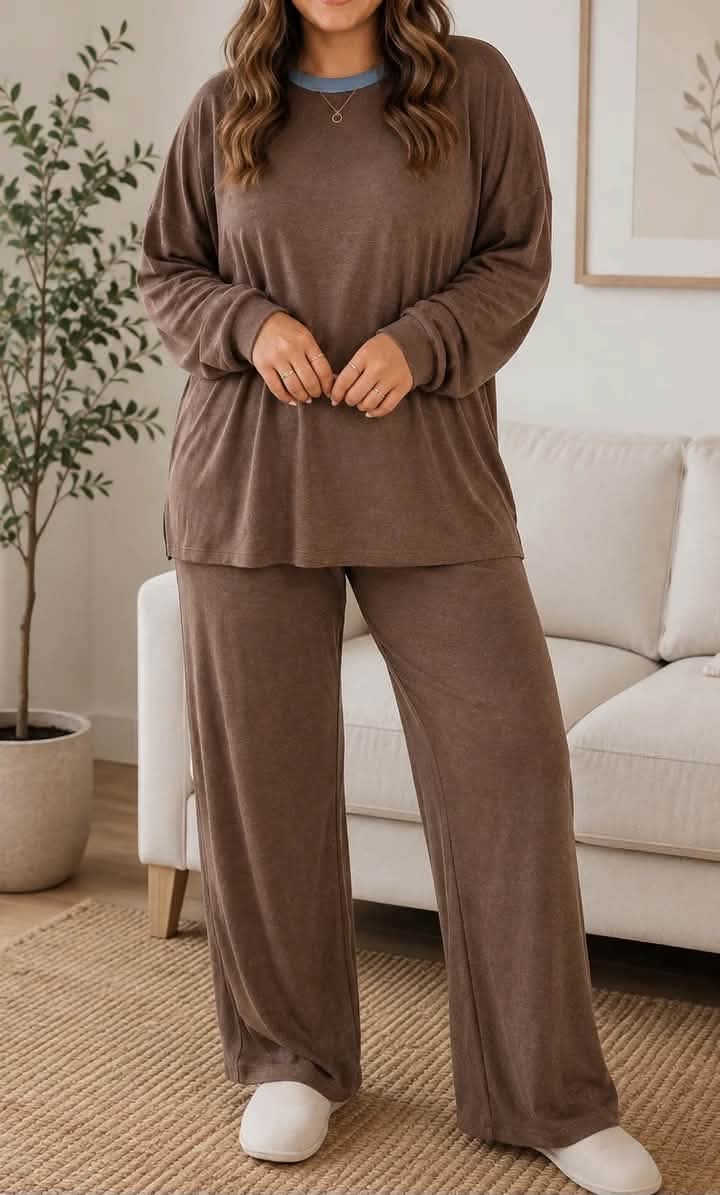 Brown Patchwork Plus Set