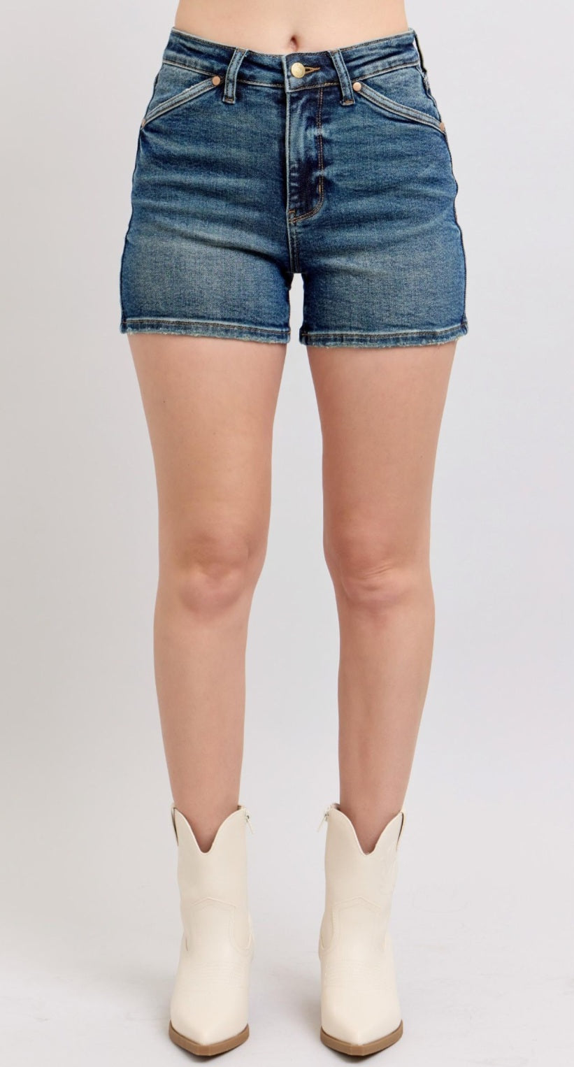 Judy Blue HW Shield Back Pocket Shorts