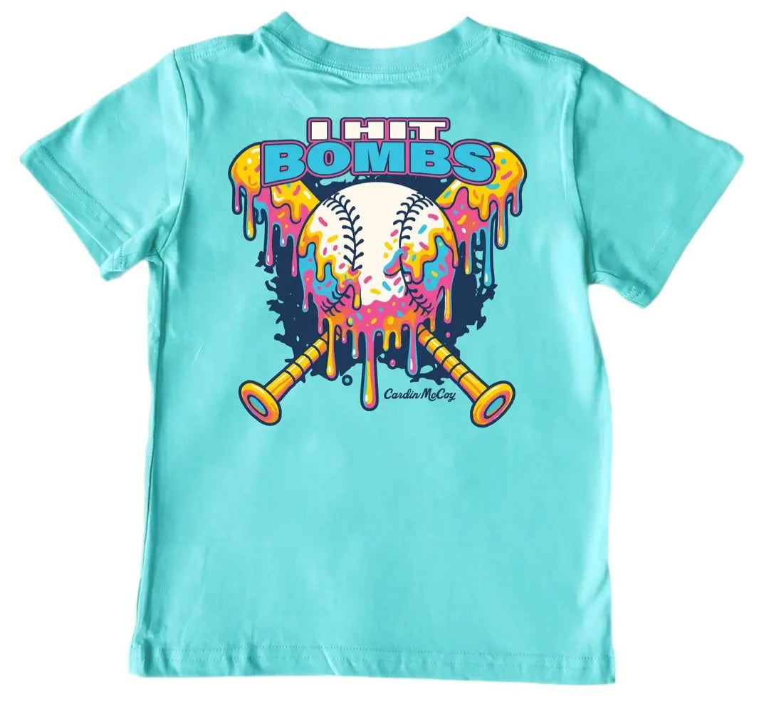 Cardin McCoy Kids' I Hit Bombs Short Sleeve Tee