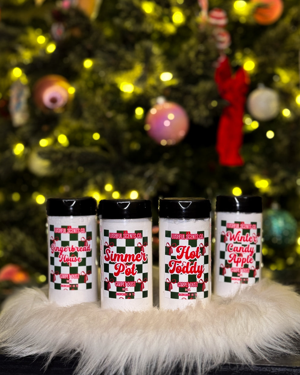 Christmas 9oz Carpet Dust by Lushful Scents- Simmer Pot