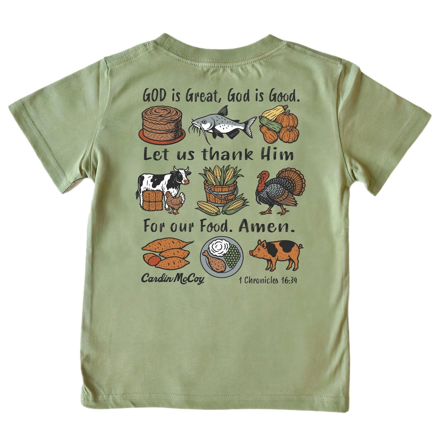 Cardin McCoy Kids' For Our Food Front Short Sleeve Tee