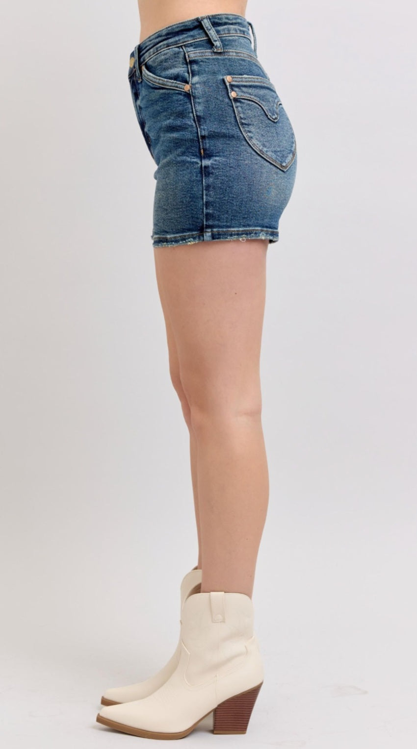 Judy Blue HW Shield Back Pocket Shorts