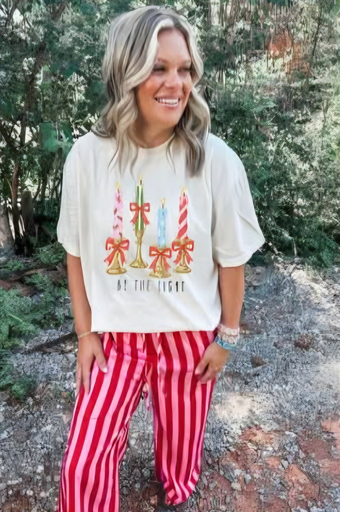 Wicker Road Cherry Pop Stripe Pants Preorder