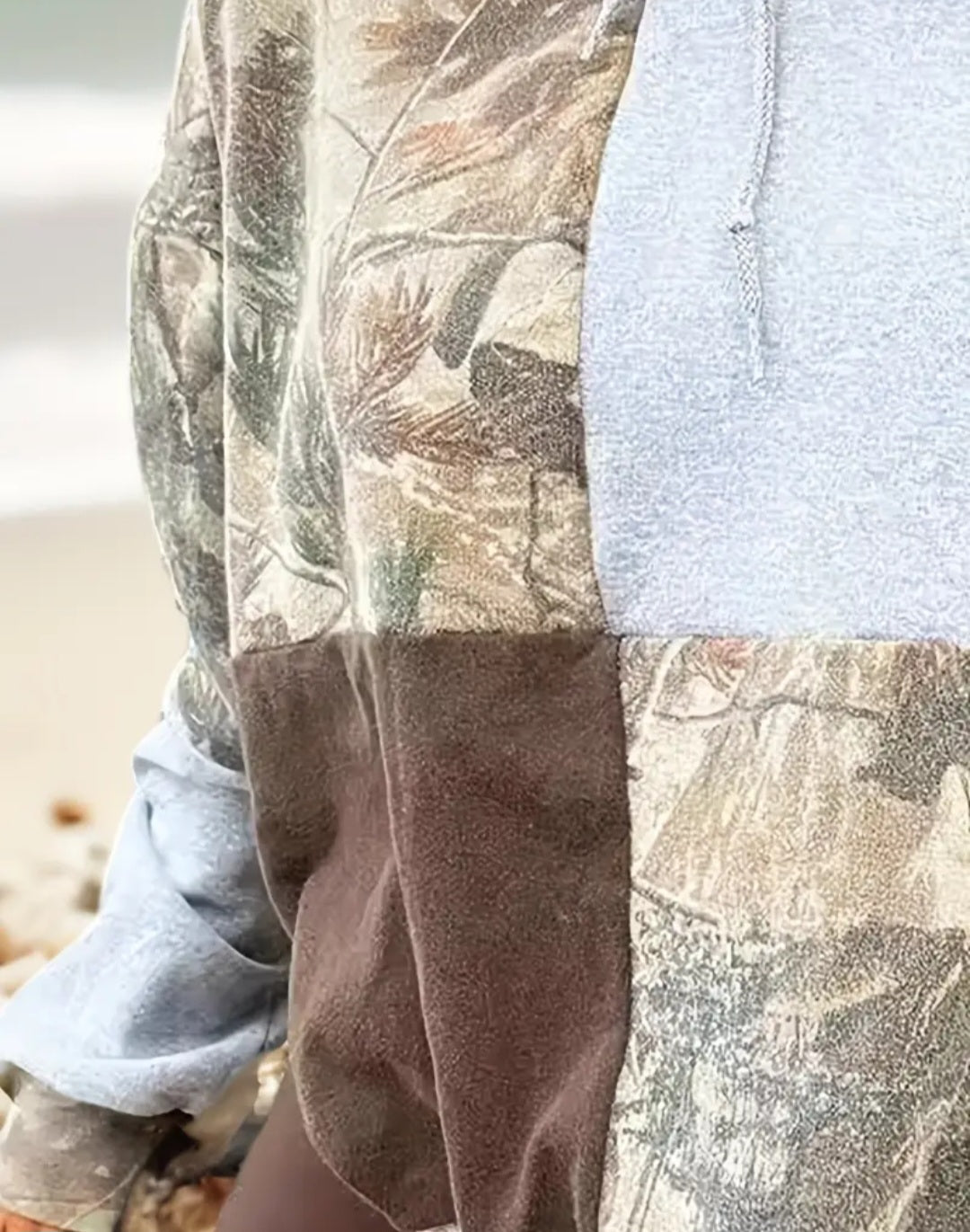 Oversized Camoflauge Hooded Sweatshirt