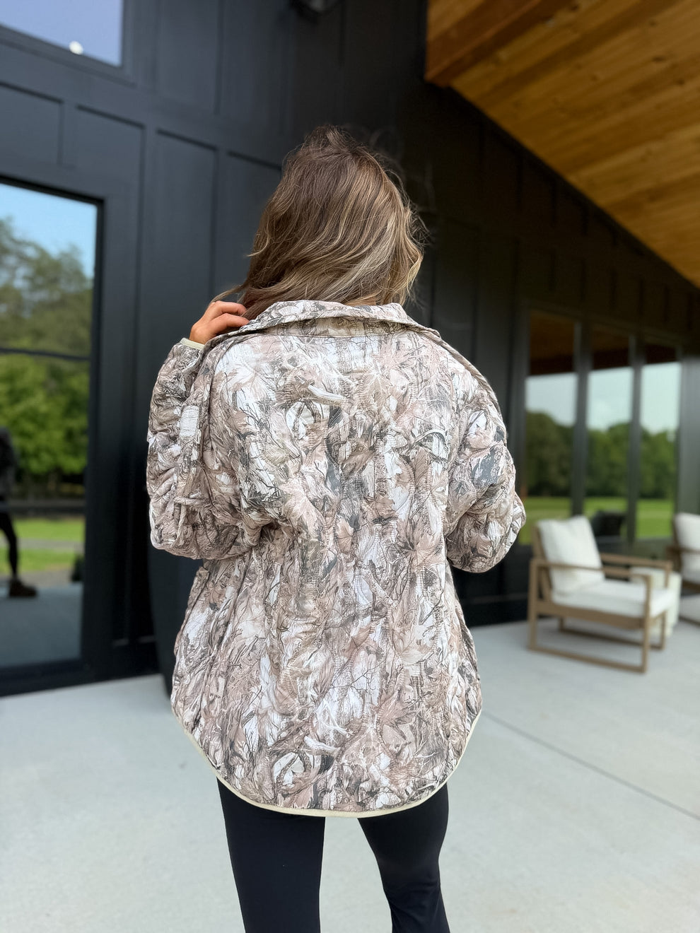 BIRDIE Cozy Cloud Jacket in Dark Camo Preorder