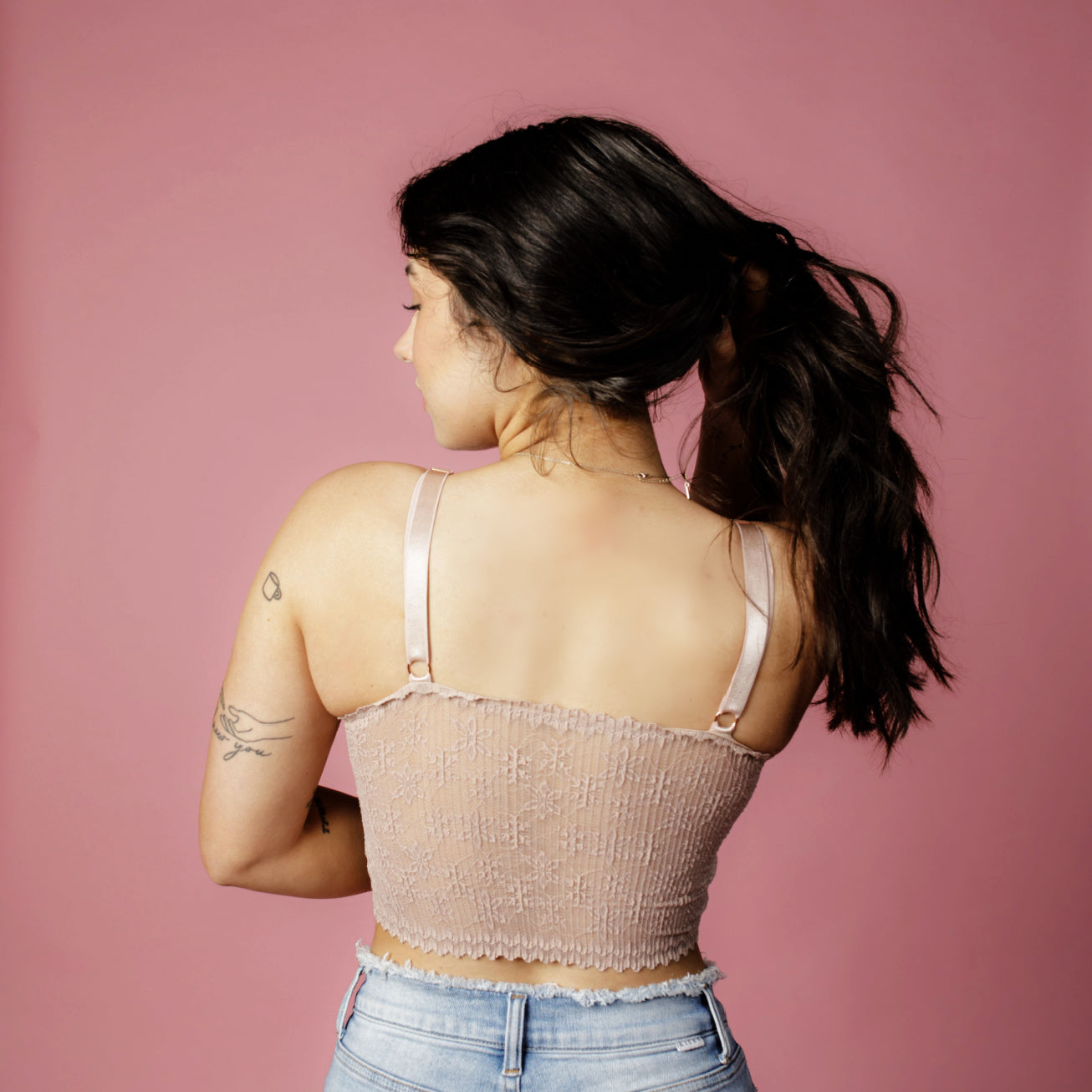 JadyK Skye Wire-Free Bralette- White