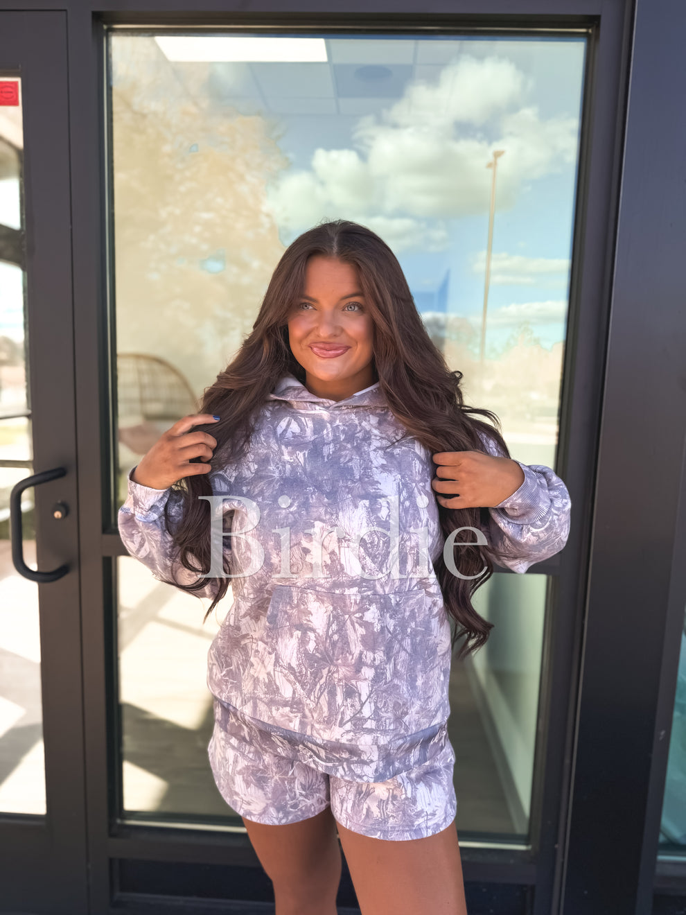 BIRDIE PREORDER Fleece Shorts in Dark Camo