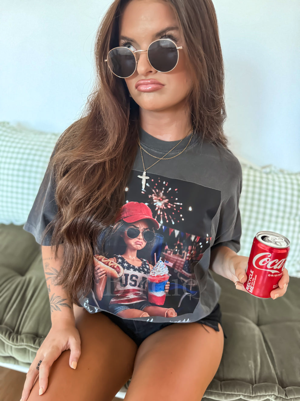 Birdie 4th I'm Just Here for Graphic Tee on Pepper Preorder