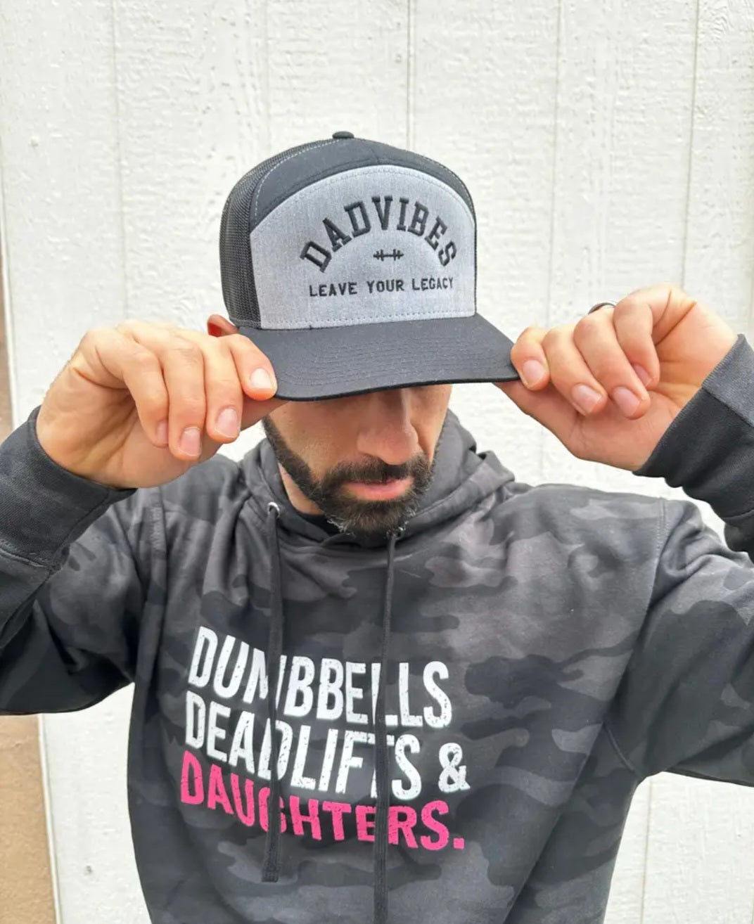 Dadvibes 7 panel Trucker Snapback