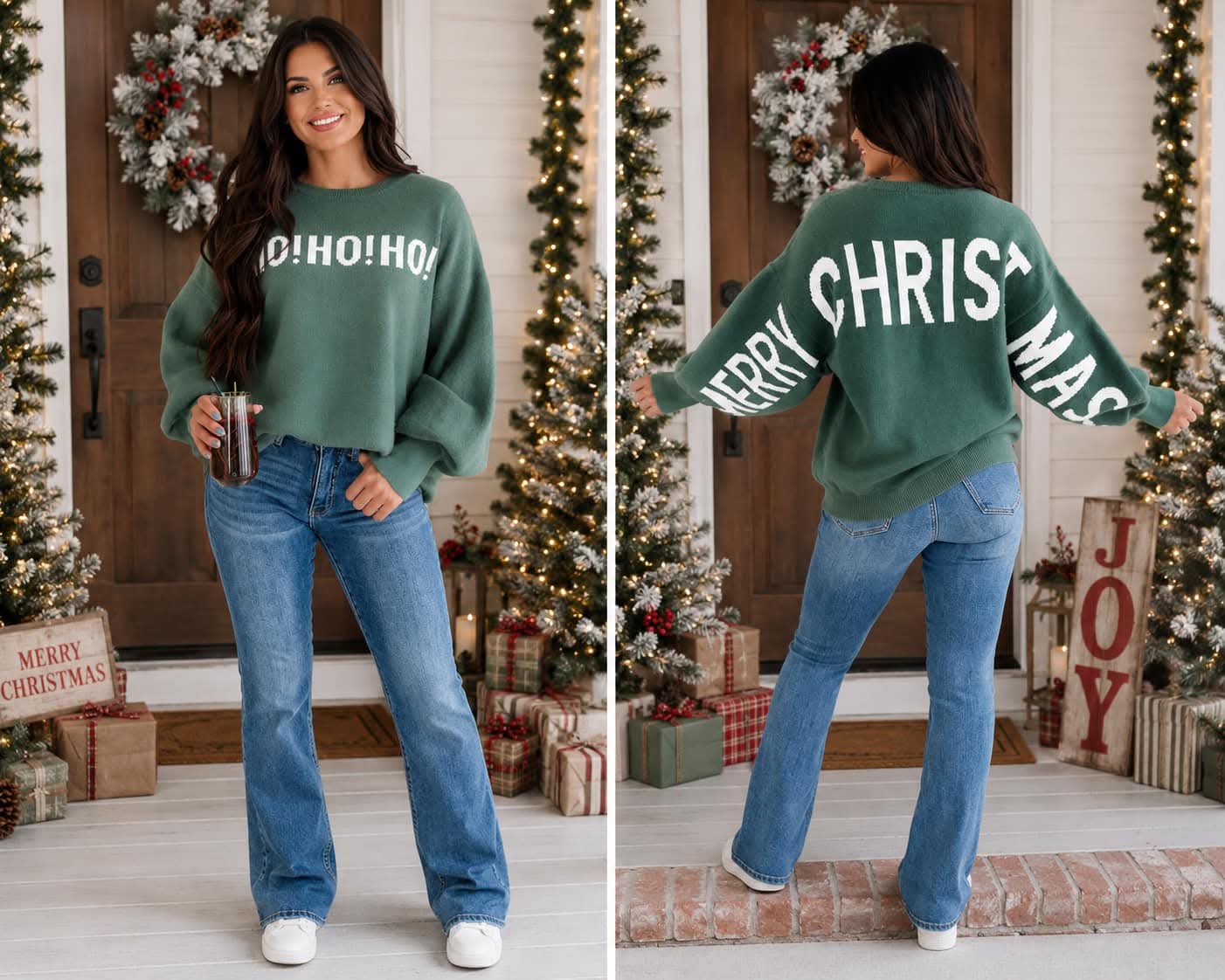 Ho Ho Ho Merry Loose Sweater