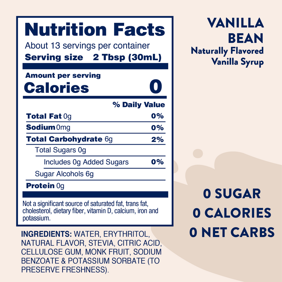 Jordan's Skinny Mixes Vanilla Bean Syrup